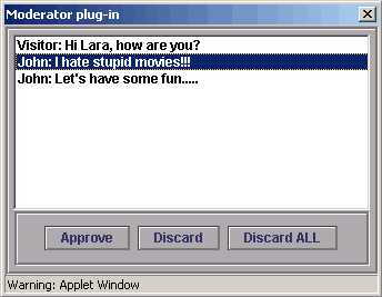 Moderator plug-in